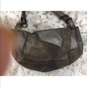 Purse, Grey, western, arm strap
